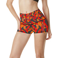 Women's All Over Print Yoga Shorts