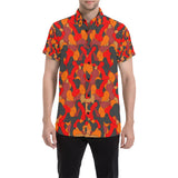 Men's All Over Print Short Sleeve Shirt (Large Size)