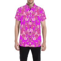 Men's All Over Print Short Sleeve Shirt (Large Size)