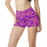 Women's All Over Print Yoga Shorts